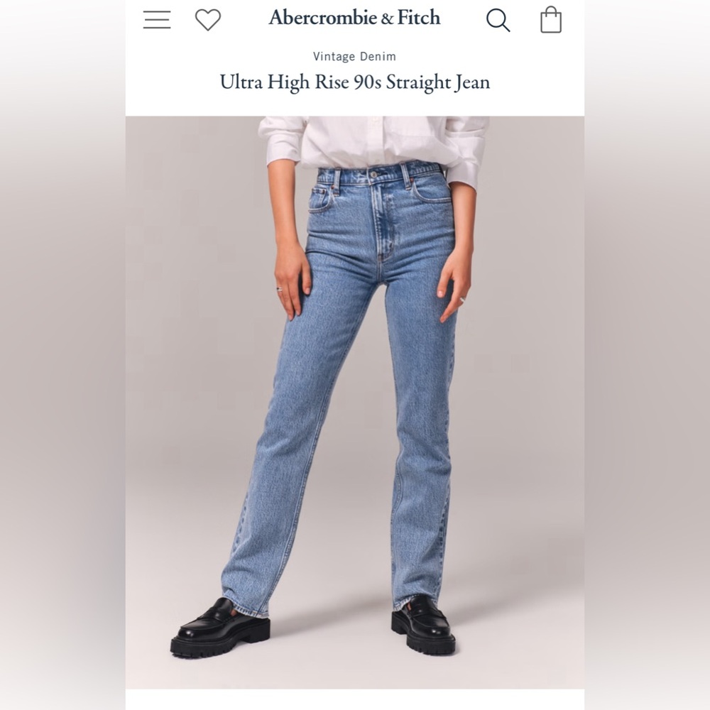 The 90s Straight Ultra High Rise Jean size 31 short